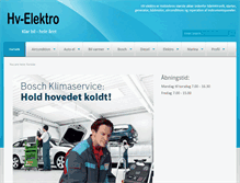 Tablet Screenshot of hv-elektro.dk